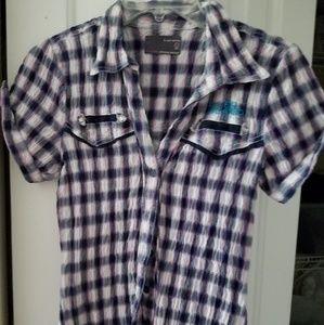 River Island Plaid Tunic Dress